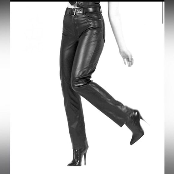 North Bound Leather women’sgenuine leather pants size...